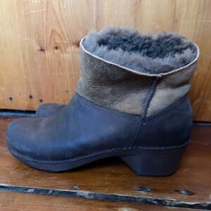 Women's Dansko Stormy Boots Womens Leather Shearling 40